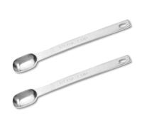 Giantree 1/2 cucchiaino misurino singolo in acciaio inox, 2,5 ml, cucchiaino rettangolare singolo, misurino rettangolare, mini cucchiaio per spezie (2,5 ml)