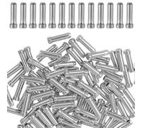 Giantree 100 tappi terminali per cavi di bicicletta, terminali in lega, terminali per cavi del cambio della bicicletta, parti del deragliatore, tappi terminali per cavi dell'acceleratore, per bici in