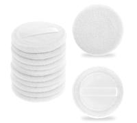 Giantree 12 Pcs cosmetici nappa di polvere per le donne, cotone trucco viso nappe di polvere morbide rotonde compatte nappe di polvere sciolto fondazione impostazione polvere arrossire corpo in