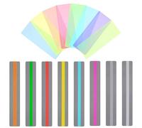 Giantree 16 strisce di lettura guidate, segnalibri per bambini, strumenti di lettura per dislessia, strisce colorate per evidenziare la dislessia, per bambini e materiale didattico (16 pezzi)