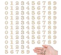 Giantree 200 Numeri in Legno da 1,5 cm per Combustione, Kit Educativi per Arti Fai da te, Artigianato e Decorazione della Casa