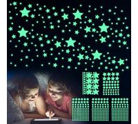 Giantree 469 adesivi da parete con stelle che si illuminano al buio, stelle fosforescenti per soffitto, adesivi decorativi regalo per ragazzi e ragazze, perfetti per la cameretta