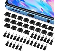 Giantree 50 Pezzi Copertura Antipolvere USB C, Tappo di Protezione per Auricolari Tappo Antipolvere, Compatibile con la Maggior Parte dei Telefoni Cellulari e Tablet di Tipo-C (50 PCS Set)