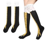 Giantree Chicken Leg Socks, Calze divertenti per adulti, calzini da donna, per pollo, calzini divertenti, taglia unica, per donne, uomini, bambini, carnevale, calze da pollo