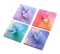 Giantree Set di 400 fogli di carta per origami, 9,5 x 9,5 cm, colore cielo stellato, quadrato, piccoli origami, per progetti di artigianato fai da te e per la progettazione, bambini e adulti