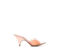 Gianvito Rossi - Mules con Tacco Kitten in Plexi - - Shoes - Donna - Rosa - 36 EU