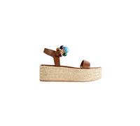Gianvito Rossi - Sandali platform in corda e pelle - - Shoes - Donna - Marrone - 39 EU
