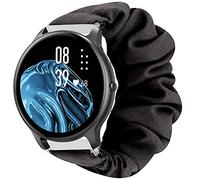 Giaogor Cinturino compatibile con AGPTEK LW11, morbido elastico per capelli per AGPTEK LW11/YAMAHA SW022 Smartwatch e Nessun metallo, colore: Nero