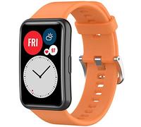 Giaogor Cinturino compatibile con Huawei Watch Fit, Sport Silicone Classic di ricambio per Huawei Watch Fit Smartwatch, Colore: arancione., Classico