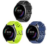 Giaogor Cinturino compatibile con OnePlus Watch, Sport Silicone Classic di ricambio per Xiaomi Huami OnePlus Watch, nero, verde, blu., Classico