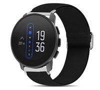 Giaogor Cinturino compatibile con SUUNTO 9 Peak, morbido elastico per capelli per Smartwatch SUUNTO 9 Peak, in cotone nero, 185 x 18 mm
