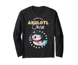 Giappone Anime Estetica Fingere Io Sono Un Axolotl Orca Sea Life Maglia a Manica
