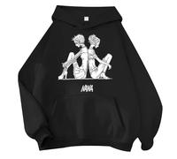 Giappone Anime Nana Top Nana Osaki Nana Komatsu Amici Felpe con Cappuccio Manga Nana Black Stone Felpe con Cappuccio Shinichi Okazaki Y2k Moda Ren Honjou Pullover per Ragazzi Ragazze