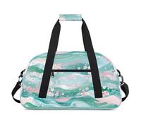 Giappone Art Flowers borsone per donne uomini bambini ragazze ragazzi pernottamento weekend borsa da viaggio 24L sport palestra borsone pratica tote borsa da trasporto, Colore, 24 L, Organizer per
