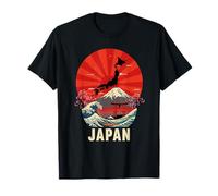 Giappone Arte Sol Levante Cultura Mt Fuji Cherry Blossom Giapponese Maglietta
