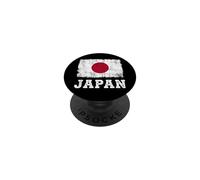 Giappone Bandiera Distressed Nihon Grunge Giapponese PopSockets PopGrip Adesivo