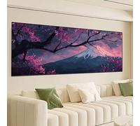 Giappone Diamond Painting Kit Completo, Montagna Diamond Painting Grande 150x50cm, Fai da Te 5D Diamantini Crystal Art Strass Ricamo a Punto Croce Artigianale Kit Decorazione Domestica, Regali 0R-563