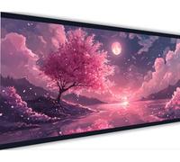 Giappone Dipingere con i Numeri Fiori di ciliegio Dipingere con i Numeri Adulti con Telaio 50x150cm, DIY Olio Painting by Numbers Kit, Vernice Acrilica Pennelli Decora la Casa Ragazze Regalo LE-167