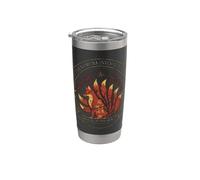 Giappone Fox Yokai Mountain Guardian giapponese Kitsune Souvenir Bicchiere termico in acciaio inox doppia parete