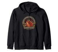 Giappone Fox Yokai Mountain Guardian Giapponese Kitsune Souvenir Felpa con Cappuccio