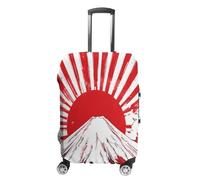 Giappone Fuji Mountain Rising Sun Valigie Copertura Lavabile Bagagli Coperture Protettive Viaggio, Stile:, L