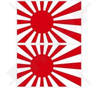 GIAPPONE Giapponese Navy Rising Sun JMSDF Forza di Autodifesa Marittima del Giappone Bandiera 100mm Vinile Adesivo x2