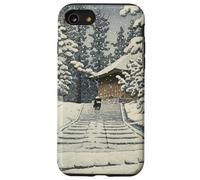 Giappone Inverno Tempio Sentiero Foresta Neve Tranquillo Hasui Kawase Custodia per iPhone SE (2020) / 7 / 8