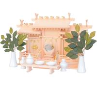 Giappone Legno Kamidana Altare Casa Misura Jinjya Set Shinto Shrine Dio M Nuovo
