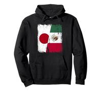 Giappone Messico Mezza Bandiera Giapponese Messicano Felpa con Cappuccio