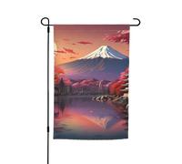 Giappone Monte Fuji Paesaggio Stampa 30,5 x 18 pollici Floreale Giardino Bandiera Tutte Le Stagioni Outdoor Yard Decor Spessa Per Prati Bandiera