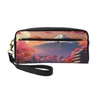 Giappone Monte Fuji Paesaggio Stampa Elegante Donna Trucco Borsa Viaggio Compagno Sacchetto Toiletry per la Scuola Ufficio