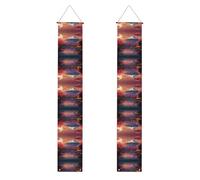 Giappone Monte Fuji Paesaggio Stampa Estetica Vibrante Atmosfera Festiva Banner Decor Indoor Outdoor Celebrazioni