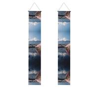 Giappone Monte Fuji Paesaggio Stampa Estetica Vibrante Atmosfera Festiva Banner Decor Indoor Outdoor Celebrazioni