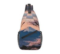 Giappone Monte Fuji Paesaggio Stampa Sling Bag Per Le Donne Degli Uomini Moda Una Spalla Crossbody Bag Viaggio Fanny Pack Borse A Tracolla