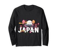 Giappone Monte Fuji Sakura Festival Skyline Poster Maglia a Manica