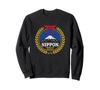 Giappone Nippon Spirito di Yamato Torii Fuji Crest Felpa