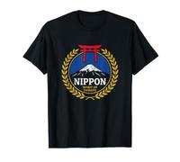 Giappone Nippon Spirito di Yamato Torii Fuji Crest Maglietta