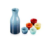 Giappone NUOVO Le Creuset Sake Set Tokkuri Ochoko Rainbow Made in Japan