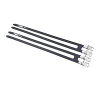 Giappone NUOVO MKS Bicicletta Toe Clip Strap FIT-α SPIRITS 2-BUCKLE Nero