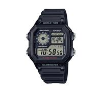 Giappone NUOVO Orologio Uomo Casio AE-1200WH-1AJH Nero, Digitale, 100m Imperm...