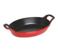 Giappone NUOVO Staub piatto ovale impilabile ciliegio 24 cm ferro smaltato 40...