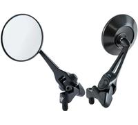 Giappone NUOVO TANAX Shark Mirror C Set di 2 NA-028 Moto Nero
