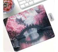 Giappone Paesaggio Tappetino Mouse Gaming Professionale, Mouse Pad per Gioco ad Alta Precisione con Base Gomma Antiscivolo, Gaming Surface Anti-Sfilacciamento, Scorrimento Facile 240x220x3mm d0d-327