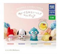 GIAPPONE Personaggi Sanrio Con Peluche Figure Capsule Toy Set Completo Gacha