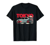 Giappone Retro Racing Car Vintage Race Car Tokyo Street Style Maglietta