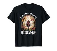 Giappone Samurai Guerriero Giapponese Bushido Autunno Otaku Souvenir Maglietta