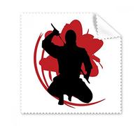 Giappone Samurai Sakura silhouette illustrazione occhiali panno di pulizia Gift Phone Screen Cleaner 5PCS