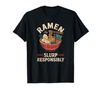 Giappone Slurp Responsabilmente Miso Ramen Tagliatelle Giapponesi Otaku Maglietta