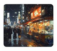 Giappone Tappetino Mouse Piccolo 240x200x3mm, Tappetino Scrivania con Bordo Cucito, Mousepad Impermeabile e Antiscivolo, Pratica e Facile da Pulire, Accessori Gaming Regalo, Vista Stradale 2-2761