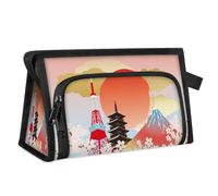 Giappone Tokyo Art Painting Travel Makeup Bag per donne uomini bambini ragazze ragazzi Giappone multiuso sacchetto di lavaggio borsa da toilette cosmetici articoli da toeletta borsa doccia